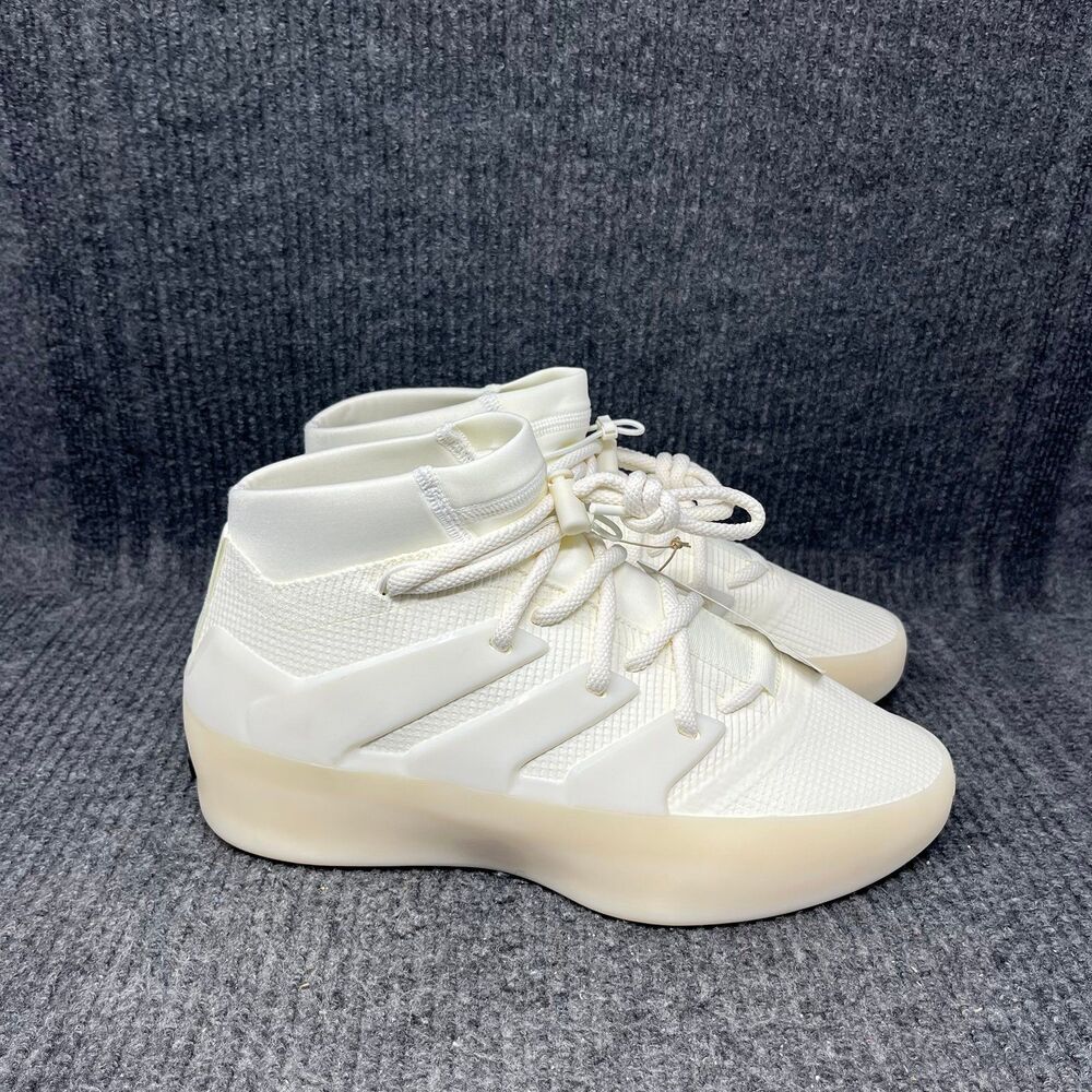 adidas White Cream High-Top Athletic Shoes. Worn once. No Box. - Picture 1 of 9